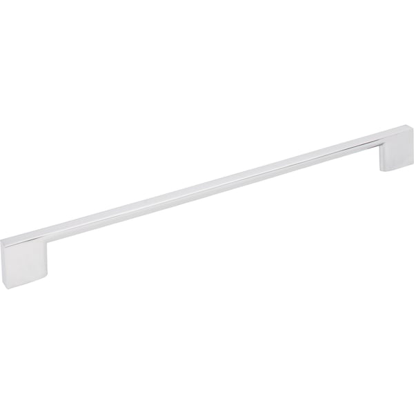 Jeffrey Alexander 256 mm Center-to-Center Polished Chrome Square Sutton Cabinet Bar Pull 635-256PC - main